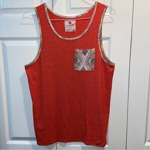 On the Byas Pac Sun Orange Tank Top